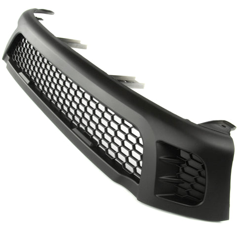 All Black Honeycomb Front Bumper Radiator Grille for Toyota Hilux 2016 - 2020