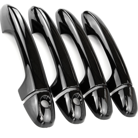 Toyota Hilux 2016 - 2024 Gloss Black Door Handle Covers Caps Set of 4