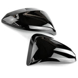 Toyota Hilux 2016 - 2024 Gloss Black Wing Mirror Covers Caps Pair Left Right