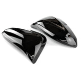 Toyota Hilux 2016 - 2024 Gloss Black Wing Mirror Covers Caps Pair Left Right