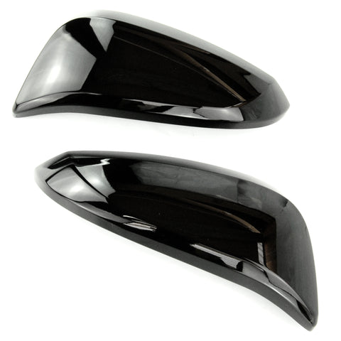 Toyota Hilux 2016 - 2024 Gloss Black Wing Mirror Covers Caps Pair Left Right