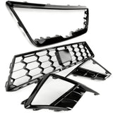 Custom All Gloss Black FR Grilles Kit for SEAT Ibiza mk5 2017 - 2025