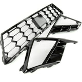 Custom All Gloss Black FR Lower Grilles Kit for SEAT Ibiza mk5 2017 - 2025