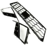 Custom All Gloss Black FR Lower Grilles Kit for SEAT Ibiza mk5 2017 - 2025