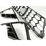Custom All Gloss Black FR Lower Grilles Kit for SEAT Ibiza mk5 2017 - 2025