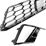 Custom All Gloss Black FR Lower Grilles Kit for SEAT Ibiza mk5 2017 - 2025