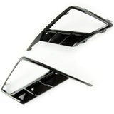 Seat Ibiza FR mk5 2017 - 2025 Gloss Black Front Bumper Fog Light Grilles Pair Left Right