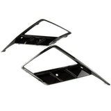 Seat Ibiza FR mk5 2017 - 2025 Gloss Black Front Bumper Fog Light Grilles Pair Left Right