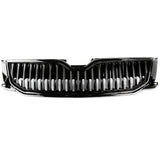 Custom All Gloss Black Front Upper and Lower Bumper Grilles & Fog Light Covers for Skoda Octavia mk3 2013 - 2017