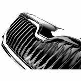 Custom All Gloss Black Front Upper and Lower Bumper Grilles & Fog Light Covers for Skoda Octavia mk3 2013 - 2017
