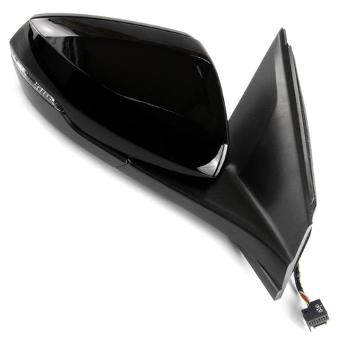 Black Complete Door Wing Mirror Right Drivers Side to Fit VW Polo mk6 2018 - 2024