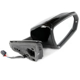 Black Complete Door Wing Mirror Right Drivers Side to Fit VW Polo mk6 2018 - 2024