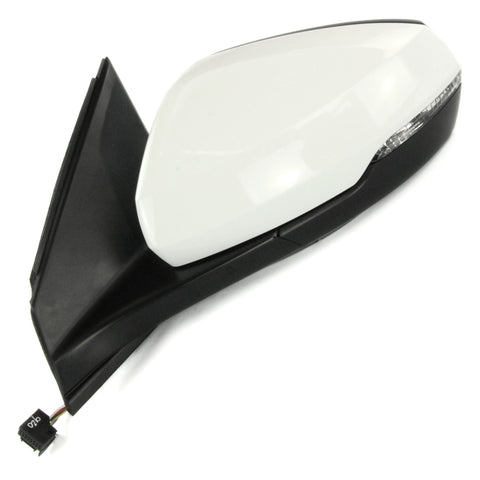 White Complete Door Wing Mirror Left Passenger Side to Fit VW Polo mk6 2018 - 2024
