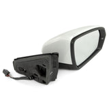 White Complete Door Wing Mirror Right Driver Side to Fit VW Polo mk6 2018 - 2024