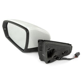 White Complete Door Wing Mirror Left Passenger Side to Fit VW Polo mk6 2018 - 2024