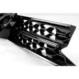 All Gloss Black GTI Style Honeycomb Front Top Grille for VW Polo mk6 2018