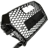 Audi Q3 8U Facelift 2015 - 2018 RS Style Gloss Black Honeycomb Front Bumper Grille