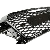Audi Q3 8U Facelift 2015 - 2018 RS Style Gloss Black Honeycomb Front Bumper Grille