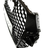 Audi Q3 8U Facelift 2015 - 2018 RS Style Gloss Black Honeycomb Front Bumper Grille