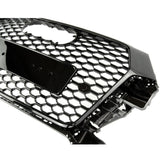 Audi Q3 8U Facelift 2015 - 2018 RS Style Gloss Black Honeycomb Front Bumper Grille