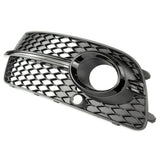 Audi Q5 S-Line 2013-2017 Black Edition Front Fog Light Grille Left Passenger Side