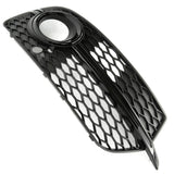 Audi Q5 S-Line 2013-2017 Black Edition Front Fog Light Grille Right Drivers Side