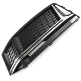 Audi S4 B9 2015-2019 Front Bumper Grille Silver Chrome Left Passenger Side A4
