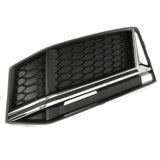 Audi S4 B9 2015-2019 Front Bumper Grille Silver Chrome Left Passenger Side A4