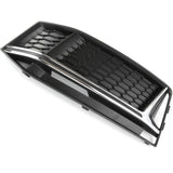 Audi S4 B9 2015-2019 Front Bumper Grille Silver Chrome Left Passenger Side A4