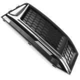 Audi S4 B9 2015-2019 Front Bumper Grille Silver Chrome Right Drivers Side A4