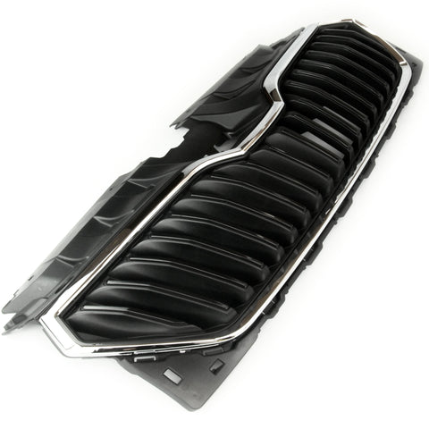 Front Bumper Grille Complete with Chrome Surround for Skoda Fabia mk3 2018 - 2021