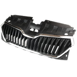 Front Bumper Grille Complete with Chrome Surround for Skoda Fabia mk3 2018 - 2021