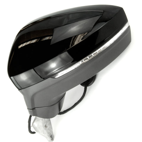 Black Complete Full Door Wing Mirror Left Passenger Side for VW Tiguan mk2