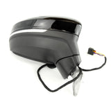 Black Complete Full Door Wing Mirror Right Drivers Side for VW Tiguan mk2