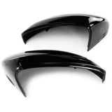 For VW Tiguan mk2 Gloss Black Door Wing Mirror Covers Caps Pair Left and Right