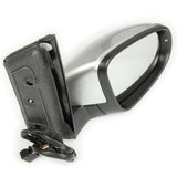 Reflex Silver Full Door Wing Mirror Right Drivers Side for VW Touran 2010-15