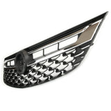 Chrome Black Front Bumper Grille Complete for Vauxhall Astra K