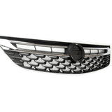 Chrome Black Front Bumper Grille Complete for Vauxhall Astra K