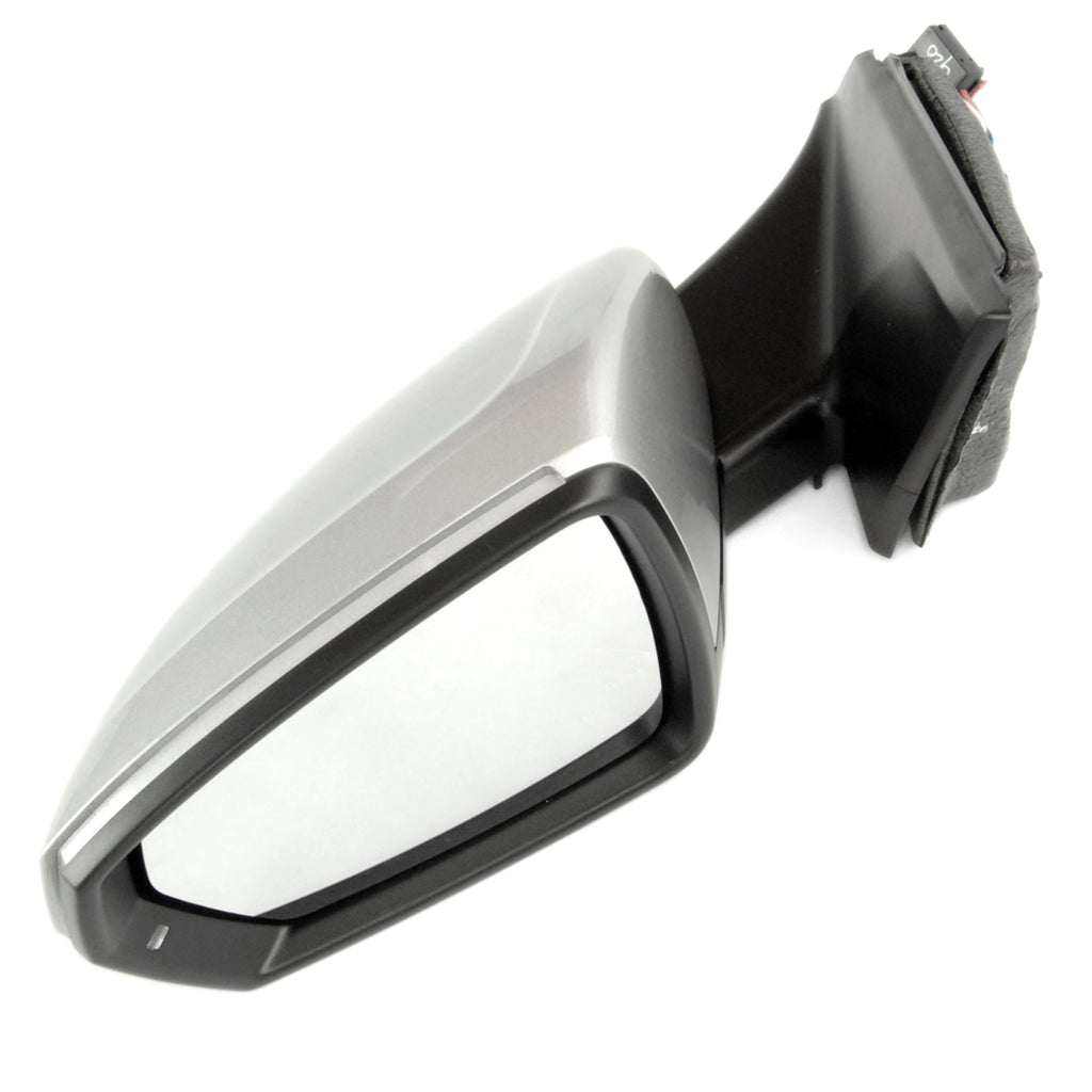 Land Rover Defender Left Side Door Wing Mirror - Twin Lens, Convex, Manual Fold - Black