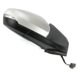 Silver Complete Door Wing Mirror Right Drivers Side to Fit VW Polo mk6 2018 - 2024