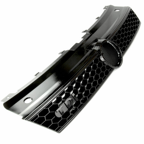 All Gloss Black VW Polo 6r 2009-2013 TDI Honeycomb GTI Style Front Grille