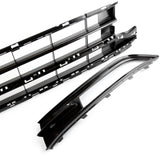 VW Passat B8 All Gloss Black Front Lower Bumper Grilles Set