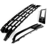 VW Passat B8 All Gloss Black Front Lower Bumper Grilles Set