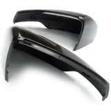 Black Door Wing Mirror Covers Caps Pair Left & Right Side for Audi A1 2019 - 2024
