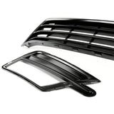 VW Caddy mk4 Van 2016 - 2020 All Gloss Black Front Bumper Grilles and Fog Covers Full Kit