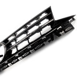 VW Caddy mk4 Van 2016 - 2020 All Gloss Black Front Bumper Grilles and Fog Covers Full Kit