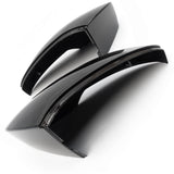 Gloss Black Door Wing Mirror Covers Caps Pair for VW T-Roc and T-Cross