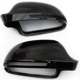 Audi A3 A4 A5 A6 Q3 Black Wing Mirror Covers Caps Pair Left & Right