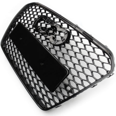 RS5 Style Honeycomb Mesh Front Grille to fit Audi A5 B8.5