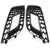 Audi A4 B8.5 2012-15 Honeycomb Mesh RS4 Style Front Bumper Grilles